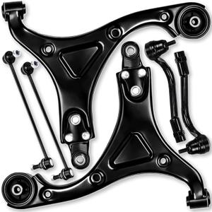 6pc Front Lower Control Arm Ball Joint Tie Rod Sway Bar End Link Compatible with Fit for Hyundai Sonata 2011 2012 2013 2014#OE K622360 K622361 K750436 K750437 ES800717 ES800718