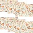 Artoid Mode Orange Maple Leaf Pumpkin Fall Placemats Set of 6, 12x18 Inch Seasonal Autumn Table Mats for Party Kitchen Dining Decoration