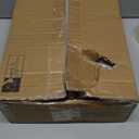 Homeiju 2 Pack Vinyl Storage, Record Crates, Metal & Wooden LP Crate