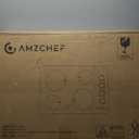 AMZCHEF Electric Cooktop 30" Built-in Electric Burner with 4 Burners, ETL Safety Certified, Power Control by Knob, 7000W Ceramic Electric Stove with Hot Surface Indicator, Over-Temperature Protection