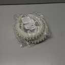 3 x YISSION 1PC White Pearl Headband for Women Non Slip Jeweled Head Band Sparkly Beaded Hairband Fashion Padded Headbands for Women Wedding Bridal Headband Hair Accessories for Women Girls