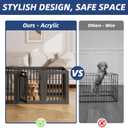Cozy-Picket Dog Playpen Indoor Deco Pen, 24" H, Black, 10 Panels