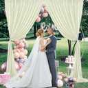 10 x 7 Feet Ivory Backdrop Curtain for Partie, Background Curtains for Photoshoot, Birthday, Wedding, Halloween, Thanksgiving, Christmas, New Year Party Decorations 5Ft x 7Ft, 2 Panels