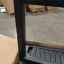 Bar Stools Set of 2, 24 Inch Backless Counter Height Bar Stools with Soft Faux Leather Seat, 300 LB Heavy Duty Padded Saddle Barstool Chairs for Modern Kitchen Island Counter (Black)