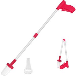 83cm Spider Catcher, Long-Handled Catch and Release,Easy Catch Multi Function Spider Catcher for Indoor/Outdoor Home Office Garden Camping Beach,Red