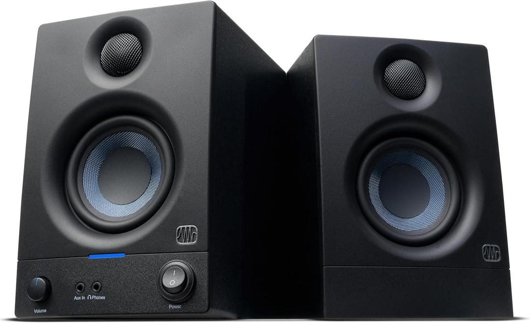 PreSonus Eris 3.5 Studio Monitors, Pair Powered, Active Monitor Speakers for Near Field Music Production, Desktop Computer, Hi-Fi Audio