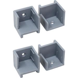 Left & Right Hand Hinge Pontoon Door Stop Kit (2, Grey)