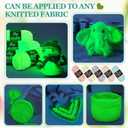 5 Rolls Glow in The Dark Chenille Yarn Luminous Crochet Fancy Fun Yarn Glow Sewing Craft for DIY Arts Winter Christmas Knitting Crocheting Supplies 76.5 Yard Per Roll(Vibrant Colors)