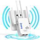 WiFi Extender, WiFi Extenders Signal Booster for Home Up to 9000 sq.ft 5G/2.4G, WiFi Range Extender, Wireless Repeater, Long Range Amplifier with Ethernet Port, Alexa Compatible