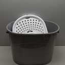 IRIS USA Top Entry Cat Litter Box, Large Enclosed with Litter Catching Lid and Scoop, Dog Proof, Cat Litter Box, Gray/White