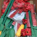 137pcs Wizard Trunk or Treat Kit Halloween Trunk or Treat Decoration Yellow Brick Runner Red Poppy Flowers Fairy Garden Corn Set for Photo Props Halloween Cosplay Party Scene