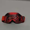 BELINOUS Kid Riding Goggles for ATV Dirt Bike Motorcycle Motorcross MX, Youth Dirt Bike Goggles for Kids 3-12 with Soft Strap (Red)
