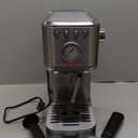 CHULUX Kom-Pro Espresso Machine 20 Bar, Semi Automatic Stainless Steel Coffee Machine for Home Latte Cappuccino Espresso Maker, Powerful Milk Frother Steam Wand (Sliver)