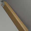 UNISHADES Cordless Bamboo Roman Shades for Windows, Blinds Size (34.5" W 64" H) Colour (Highfield Teak)