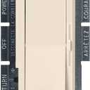 Lutron Diva LED+ Dimmer Light Switch for Dimmable LED, Halogen, and Incandescent Bulbs, 150 Watt, Single-Pole or 3-Way, DVCL-153P-LA, Light Almond