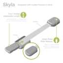 Baby Proofing Child Safety Locks (16 Pack) by Skyla Homes - The Safest, Quickest and Easiest 3M Adhesive Cabinet Latches, No Screws & Magnets, Multi-Purpose for Furniture, Kitchen, Ovens, Toilet Seats (Gray)