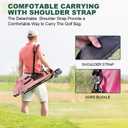 MAZEL Lightweight Golf Bag for Men Easy to Carry Golf Clubs Bag with Shoulder Strap,Pitch n Putt Golf Stand Bag for Driving Range,Par 3 and Executive Courses - Fit Up to 8 Clubs