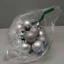 KI Store Silver Christmas Ball Ornaments, 20pcs 3.15-Inch, for Xmas Trees and Holiday Decor - Hooks Included