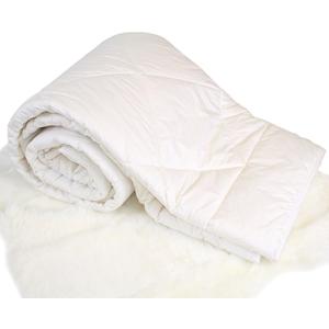 Woolino Premium Australian Wool Duvet Insert Bed Comforter, Mid-Weight Wool Comforter, Organic Cotton Shell, Machine Washable, Crib Size