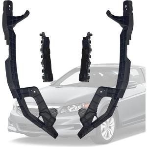 4 PCS Front Headlight & Bumper Bracket Mount Support Retainer Kit Compatible with Honda Accord 2008-2012 Left & Right Side 71140TA0A00, 71190TA0A00