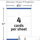 Avery Printable Tent Cards with Sure Feed Technology, 2" x 3.5", White, 160 Blank Place Cards for Laser or Inkjet Printers (5302)