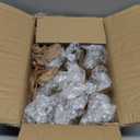 Set of 12, 3.15"/80mm Clear Glass Christmas Ornaments for Crafts Fillable Flat Disc,Christmas DIY Transparent Bulbs, Easy to Use to Fill