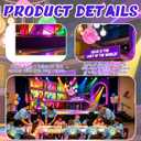 2 x 2026 VBS Bible Lighting Backdrop - 7.6 3.8 ft Flashing Station Vacation Bible School Hanging Banner Colorful Disco Religious Theme Party Background Decoration for Sunday Church School Supplies, 7.8 x 3.6 ft