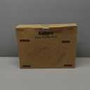 Kitsure Dish Drying Rack for Kitchen Counter, Stainless Steel Sink Organization and Storage Essentials with Cutlery Holder, Home and Appartment Decor, 12''W x 15.5''L, Black