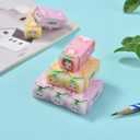 18 Pack Fruit Rabbit Jelly Erasers for Kids, Kawaii School Supplies Prize Gifts Party Favors