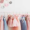 HOUSE DAY Velvet Kids Hangers 60 Pack, Premium Childrens Hangers for Closet, Ultra Thin Cute Clothes Hanger, Non Slip Small Felt Hanger 14 Inch for Kids Clothes, Blush Pink