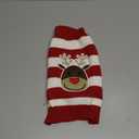 BOBIBI Cat Sweater Christmas Santa Claus Pet Cat Winter Knitwear Warm Clothes (Small, 2-Stripe elk)