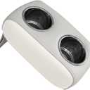 Wise 3059-1882 Pontoon Double Drink Holder with Stainless Steel Cup Holders, Marble / Brite White