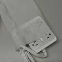 Flat Power Strip, 12-in-1 Flat Outlet Extender with 5Ft Extension Cord, Power Strip Flat Plug with 8 AC Outlets 2 USB-A and 2 USB-C, Flat Wall Extension Cord for Desktop Home Office Dorm Room