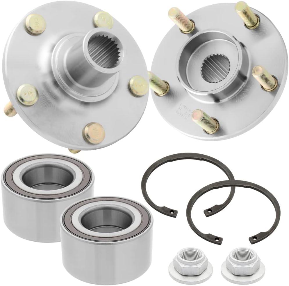 [2-Pack] 518519 - Front Driver or Passenger Side Wheel Hub Bearing Repair Kit Assembly Compatible with 2010-2013 Ford Transit Connect