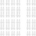 Interlocking Christmas Tree Fence Panels Set PVC Lightweight for Xmas Tree Decoration Traditional Sturdy Decorative Border, 24 Pieces