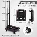 Folding Hand Truck Lightweight Hand Truck Dolly Foldable,Luggage cart with 4 Rotate Wheels, Utility Cart with Adjustable Handle,Collapsible Dolly for Moving