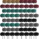 300 Pack Abrasive Wheels 1 Inch Abrasive Wheel Buffing Polishing Wheel Burr Set for Rotary Tool 2.35 mm Shank Polishing Bits