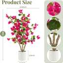 3ft 2-Pack Artificial Bougainvillea Trees