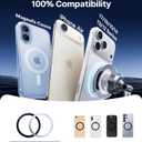 TORRAS 2026 Upgraded Vacuum Car Phone Holder for MagSafe Car Mount [98+ LBS Strongest Suction | 24 N58 Magnets] 360° Adjustable Magnetic Phone Holders for Your Car, for iPhone 17-12 Pro Max Plus Air