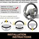PINCTROT Comfy Grip Steering Wheel Cover, Anti-Slip Design, Universal 14.5-15 Inch (Silicone White)