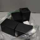 Wood Bed Risers, Furniture Risers-Heights 4.5 Inch Heavy Duty Risers for Sofa, Table, Couch Chair, Supports up to 6,000 lbs,(Set of 4 Riser Black)