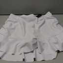 Tempt Me Women High Waisted Swim Skirts - Ruched Ruffle Bathing Suit Skirt with Short Tummy Control Swimsuit Bottoms (XX-Large, White)