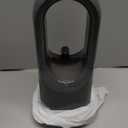 Desk Fan Bladeless, 11.8 Inch Office Fan Small, Quiet, 3 Speed Adjustment, Touch Control, Easy to Clean, Desk Fans Small Quiet, Ideal for Office, Living Room, Bedroom (Gray/Dark Red)