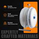 415D Wire Dispenser Wheel, 2 Reel Wire Dispenser Kit for 250 foot rolls of Wires, Cable dispenser wheel for Electricians & Contractor, Durable, Light Weight