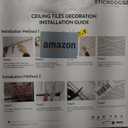 STICKGOO Glue Up Ceiling Tiles, 24x24 Inch PVC Decorative Drop Ceiling Tile Antique Copper 48 Sq. Ft, Pack of 12 Tiles