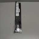 QINGYUN Black Tension Curtain Rod 28 to 48 Inch Spring Rod No Drilling Adjustable Shower Curtain Rod for Windows, Bathrooms, Closet, Kitchen