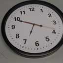 AKCISOT Wall Clock 10 Inch Silent Non-Ticking Modern Clocks Battery Operated - Analog Small Classic for Office, Home, Bathroom, Kitchen, Bedroom, School, Living Room(Black)