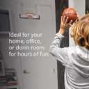SKLZ Pro Mini Indoor Basketball Hoop with Ball, Over the Door, Shatter-Proof Backboard, Spring-Action Break-Away Steel Rim, Great for Home, Dorm Room, and Office