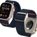 Spigen Lite Fit Ultra Strap Designed for Apple Watch Band Compatible with Ultra 2/1 49mm, Series 10 46mm, 9/8/7 45mm, SE2/SE/6/5/4 44mm, 3/2/1 42mm Nylon Solo Loop - Navy