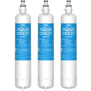 AQUA CREST Replacement for GE RPWFE, RPWF (with CHIP) Refrigerator Water Filter, Compatible with GYE22HMKES, GYS22GMNES, GYE22HBLTS, DFE28JSKSS, GFE28HMHES, GNE29GYNFS, 3 Filters (3 Count(Pack of 1))